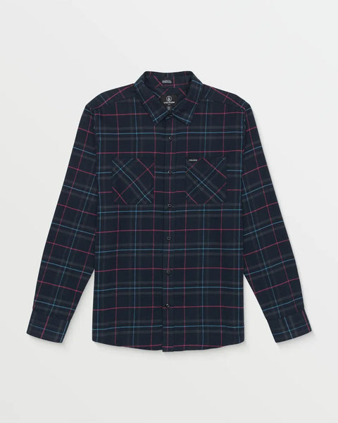 Volcom Mens Shirt Netastone Long Sleeve Flannel