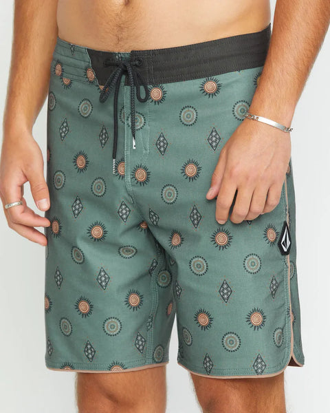 Volcom Mens Boardshorts Mister Fib Scallop Stoney