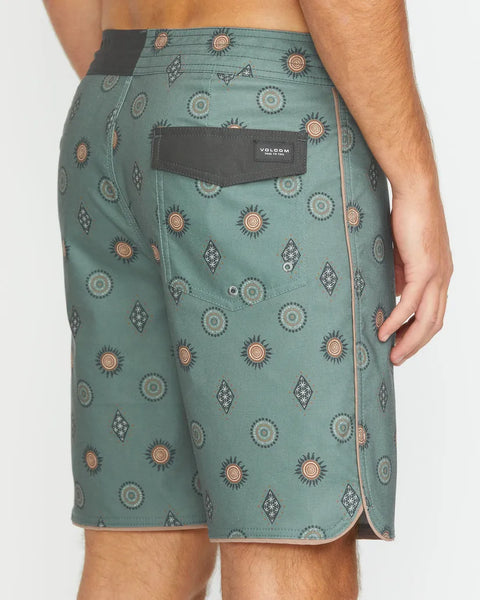 Volcom Mens Boardshorts Mister Fib Scallop Stoney