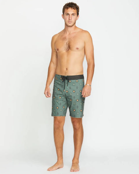 Volcom Mens Boardshorts Mister Fib Scallop Stoney