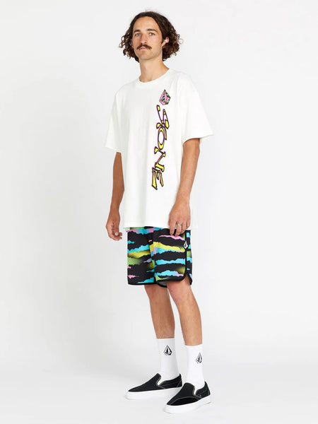 Volcom Mens Boardshorts Zebra Shield Scallop Mod-Tech