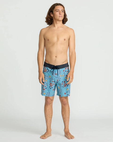 Volcom Mens Boardshorts Psyche Cotton Stoney 17