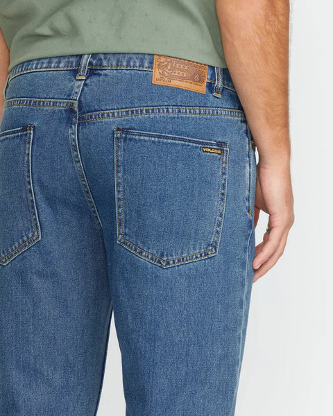 Volcom Mens Denim Solver Modern Fit Jeans