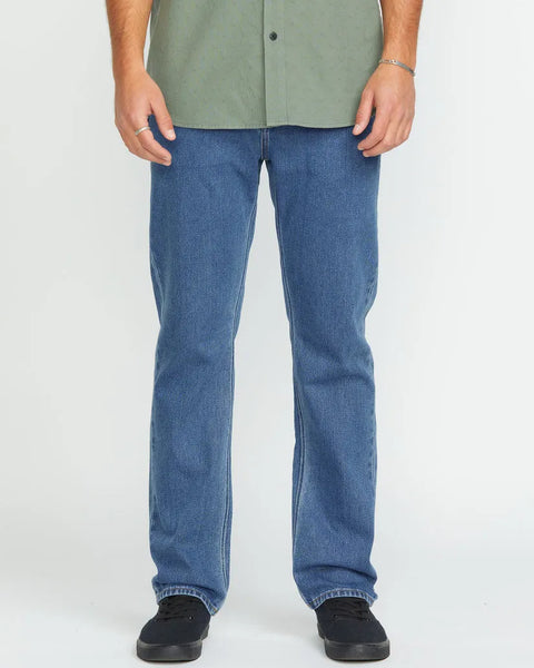Volcom Mens Denim Solver Modern Fit Jeans