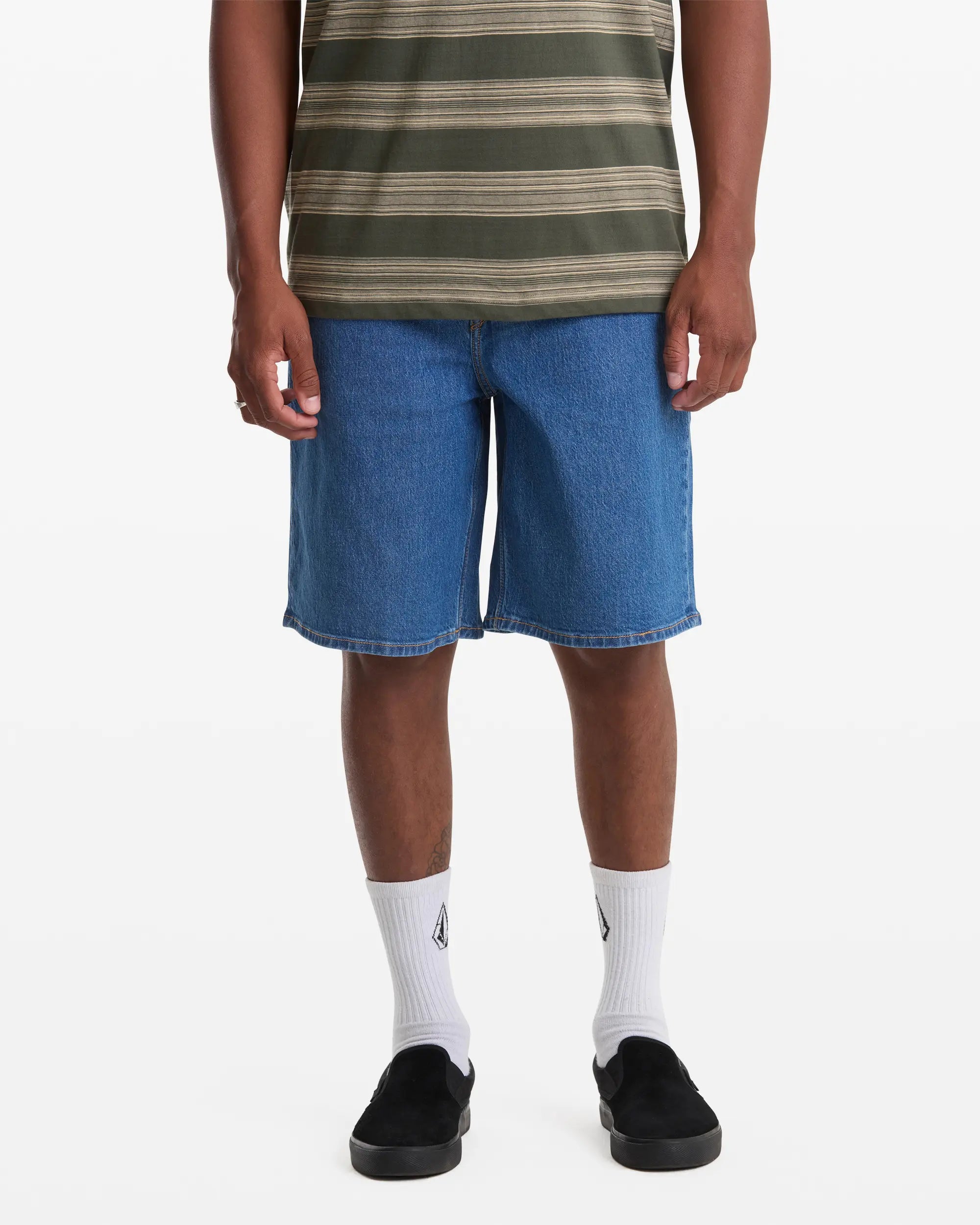 Volcom Mens Shorts Billow Denim
