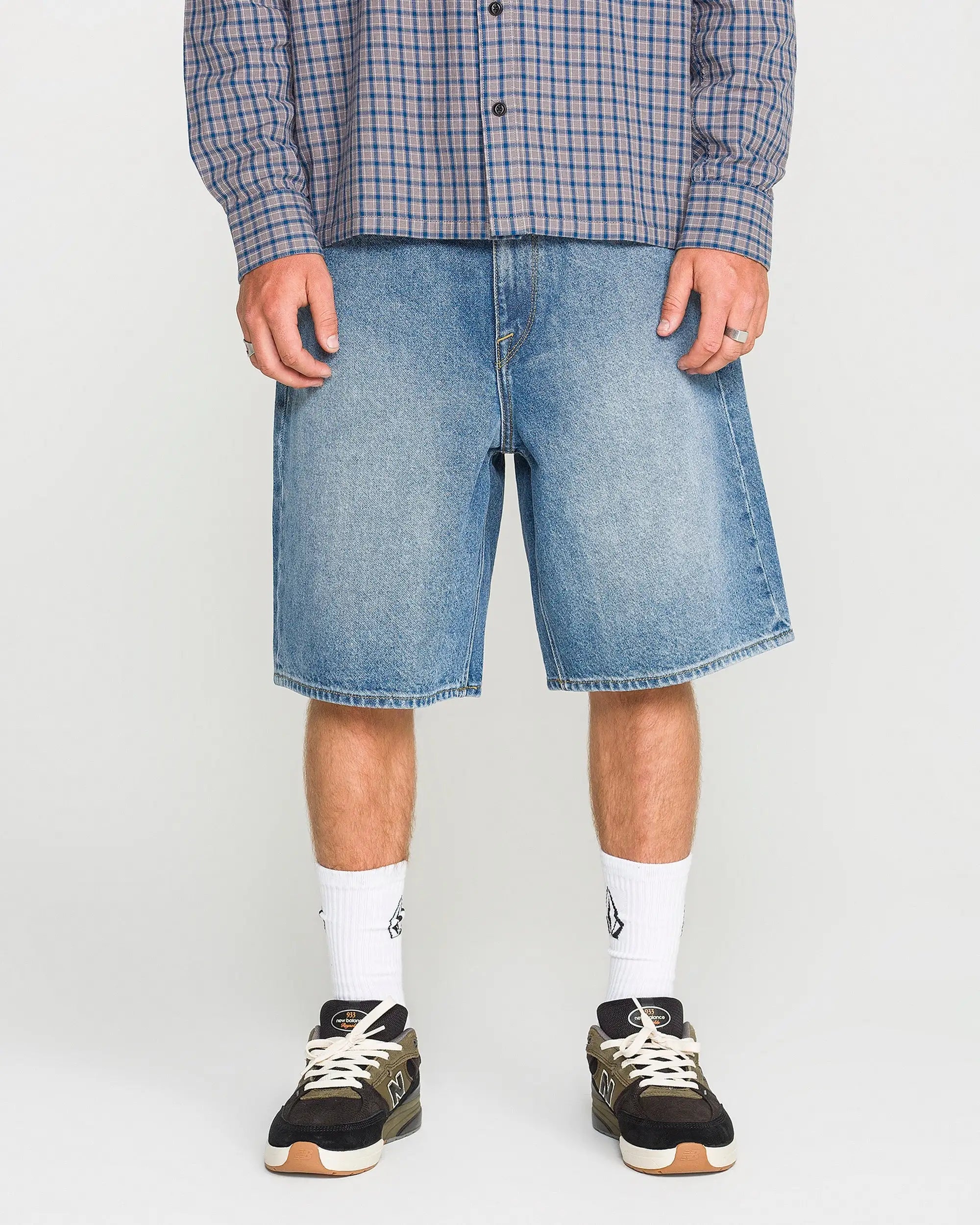 Volcom Mens Shorts Billow Denim