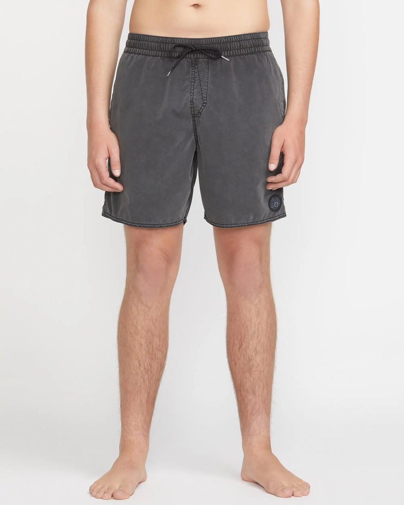 Volcom Mens Boardshorts Center Elastic Waist Trunks