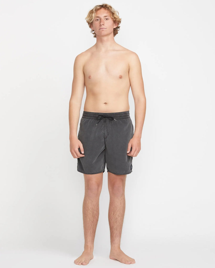 Volcom Mens Boardshorts Center Elastic Waist Trunks