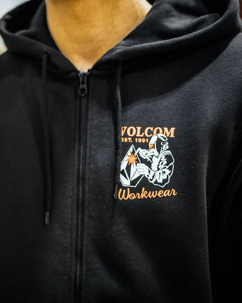 Volcom Mens Sweatshirt Welder Zip Hoodie