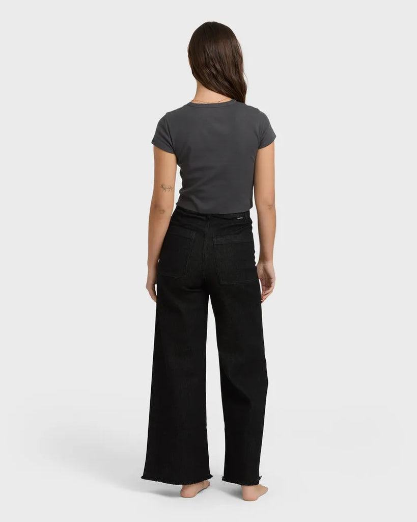 Billabong Womens Pants Free Fall High-Waist