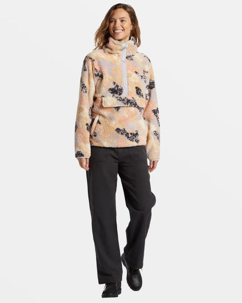 Billabong Womens Sweatshirt Switchback Mock Neck Fleece