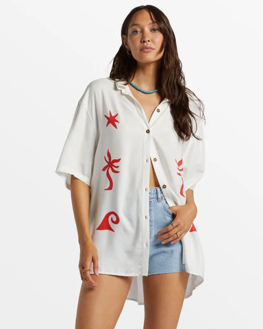 Billabong Womens Shirt On Vacation Woven