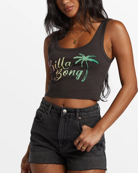 Billabong Womens Tank Top Fresh Squeezed Cropped