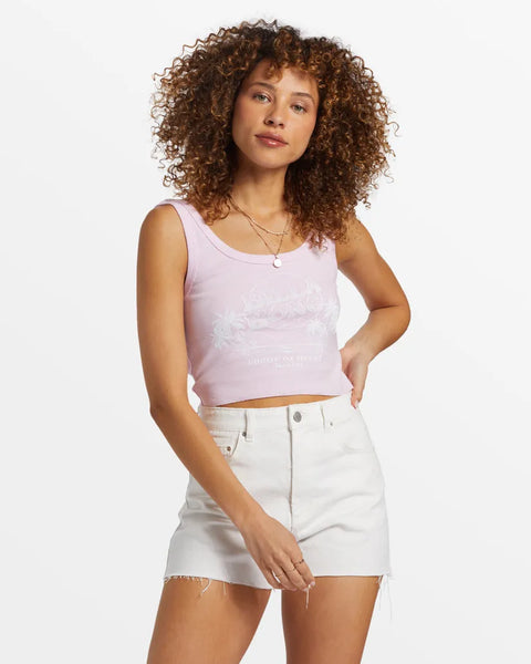 Billabong Womens Tank Top Take It Easy Cropped