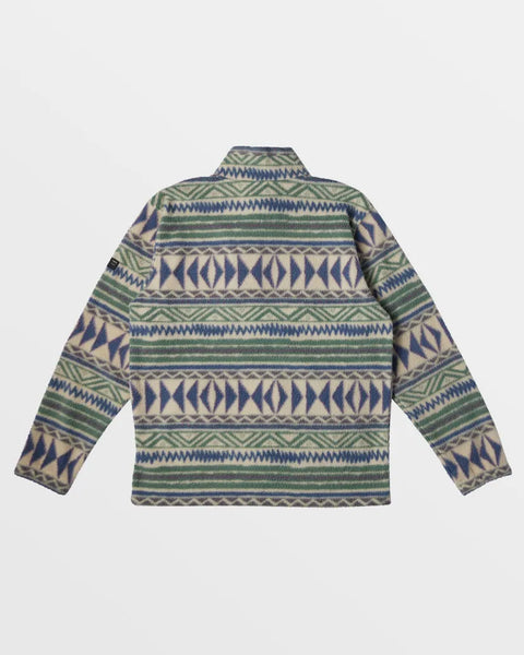 Billabong Mens Sweatshirt Boundary Half-Zip Mock Neck Fleece