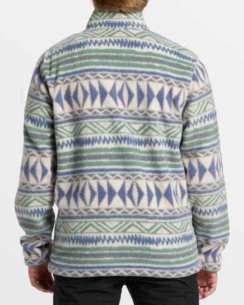 Billabong Mens Sweatshirt Boundary Half-Zip Mock Neck Fleece