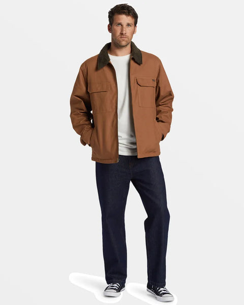 Billabong Mens Jacket Barlow Sherpa Canvas