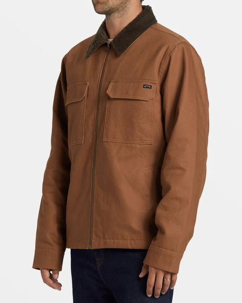 Billabong Mens Jacket Barlow Sherpa Canvas
