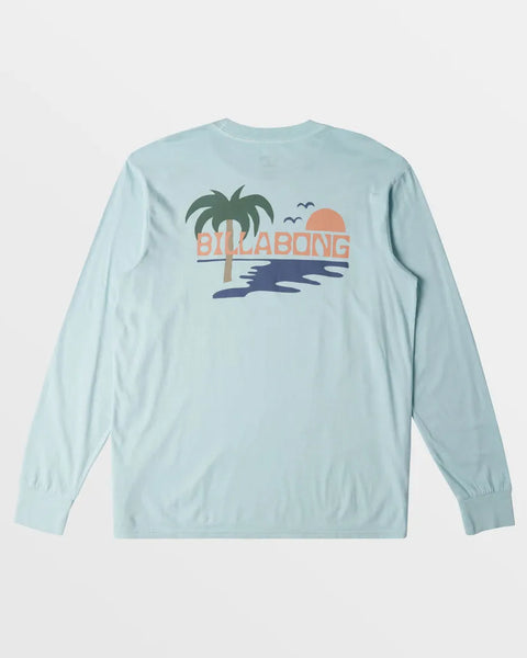 Billabong Mens Shirt Beach Club Wave Washed Long Sleeve