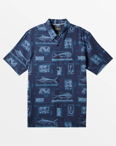 Quiksilver Waterman Mens Woven Big Blue