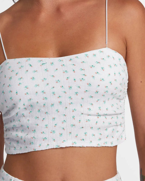 RVCA Womens Tank Top Lexi Pointelle Bandeau