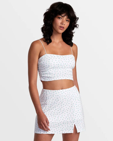 RVCA Womens Tank Top Lexi Pointelle Bandeau