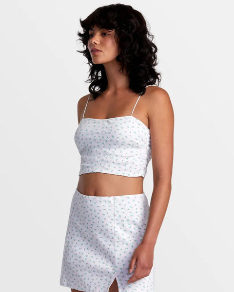 RVCA Womens Tank Top Lexi Pointelle Bandeau