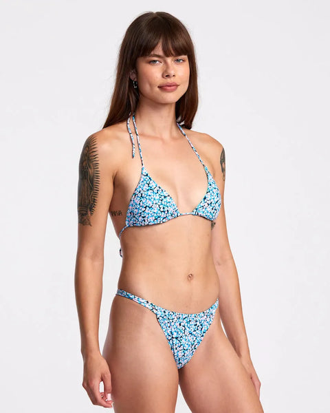 RVCA Womens Bikini Top Sprinkles Halter Triangle