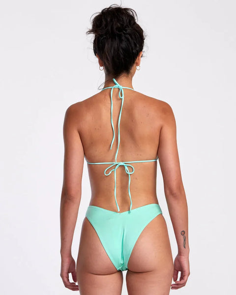 RVCA Womens Bikini Bottoms Solid Shimmer V-Front French
