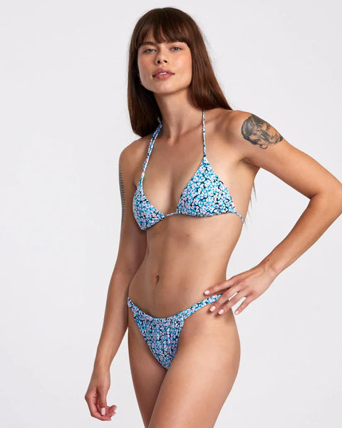 RVCA Womens Bikini Bottoms Sprinkles Double Strap Skimpy