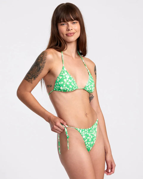RVCA Womens Bikini Bottoms Garden Party Skimpy Side-Tie