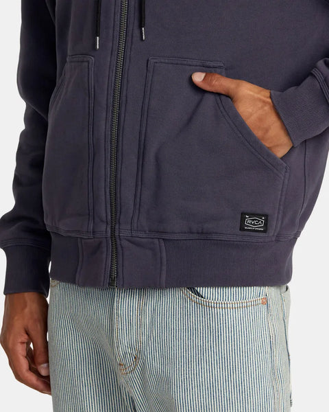 RVCA Mens Sweatshirt  Chainmail Zip-Up Hooded