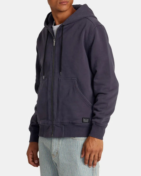 RVCA Mens Sweatshirt  Chainmail Zip-Up Hooded