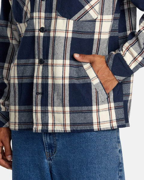 RVCA Mens Jacket Flight Risk Shirt Jacket