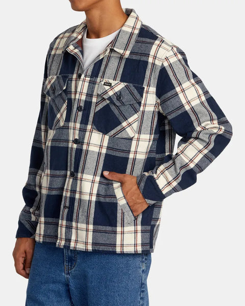 RVCA Mens Jacket Flight Risk Shirt Jacket