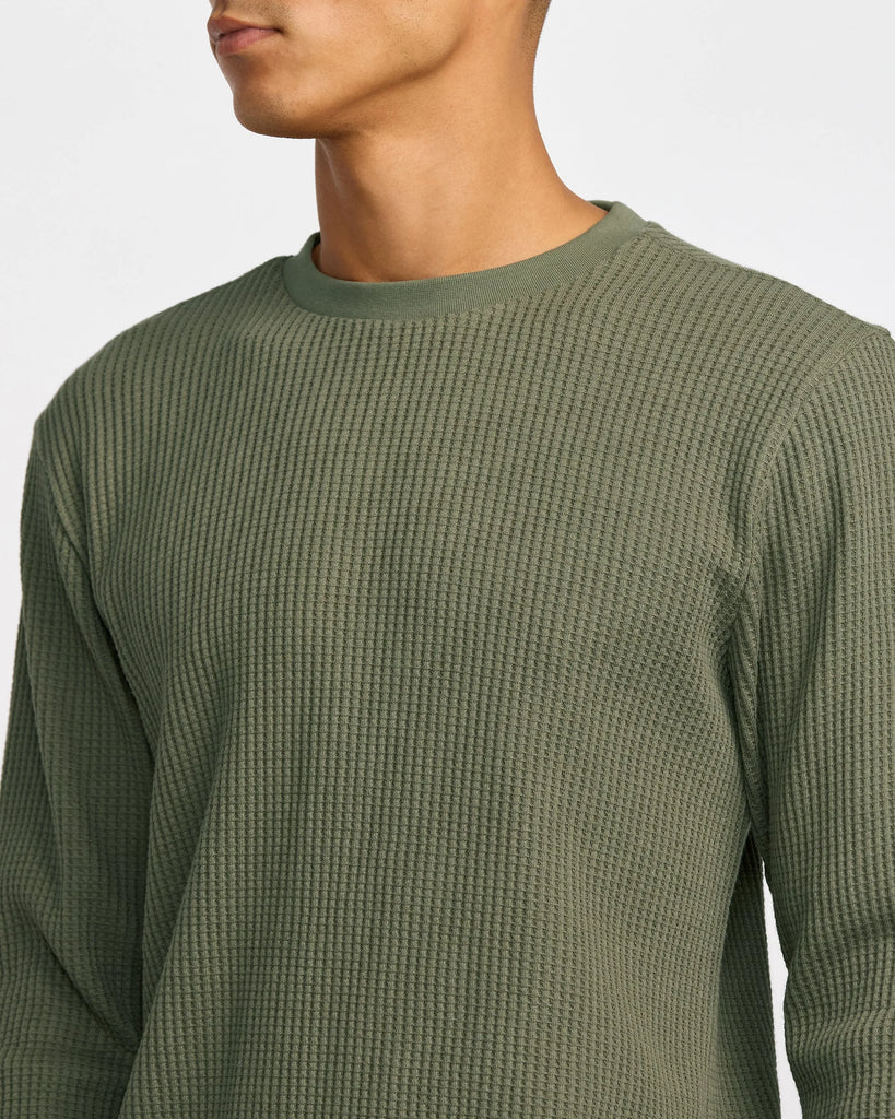 RVCA Day Shift Thermal - Men's T-Shirts in Aloe | Buckle RVCA Day Shift Thermal - Men's T-Shirts in Aloe | Buckle