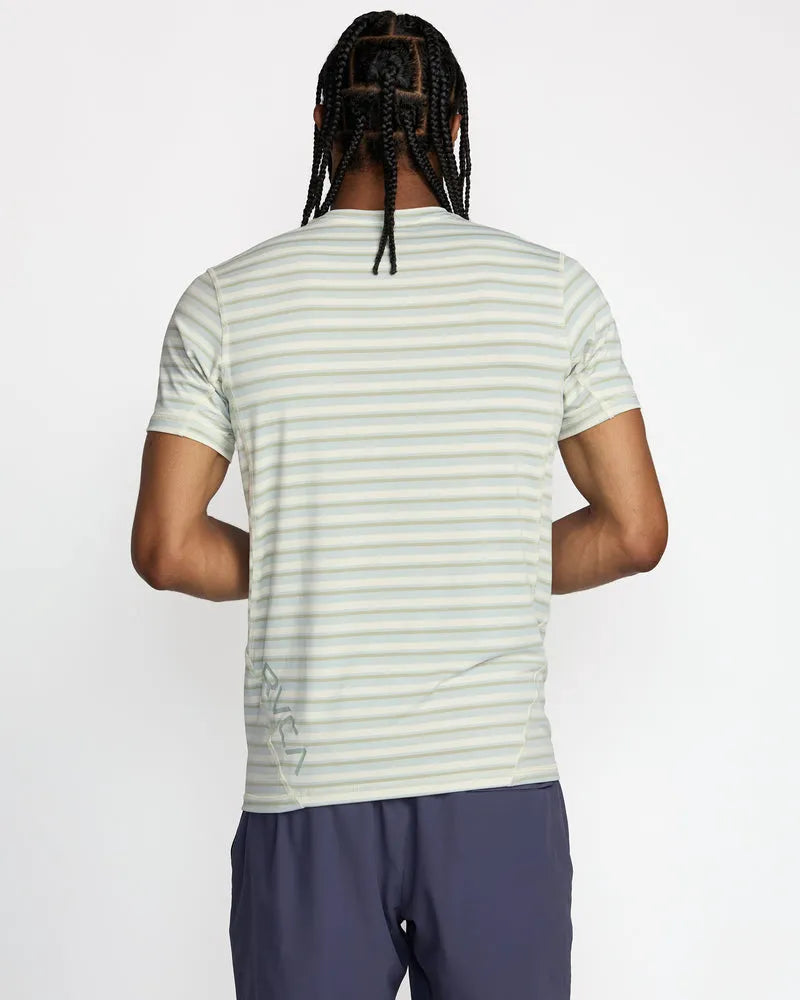 RVCA Mens Shirt Sport Vent Stripe