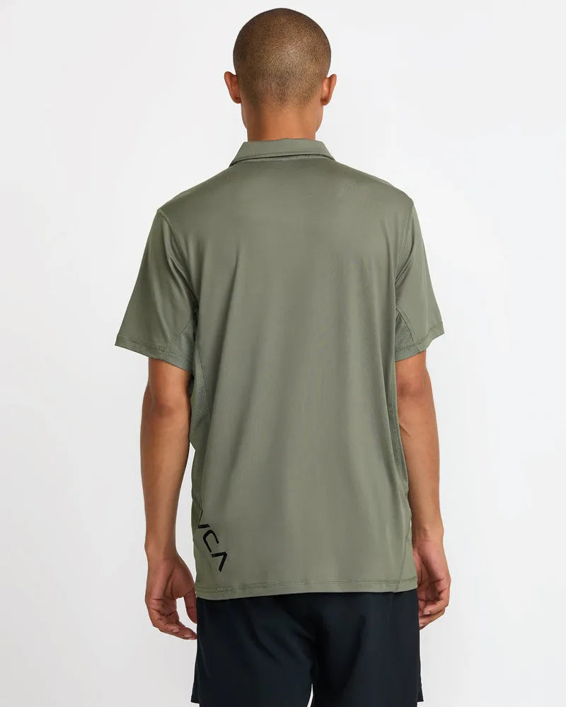 RVCA Mens Knit Sport Vent Polo
