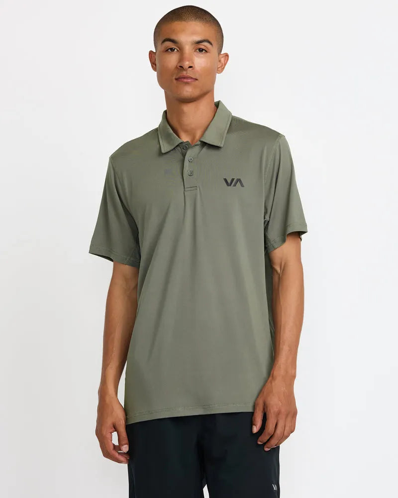 RVCA Mens Knit Sport Vent Polo
