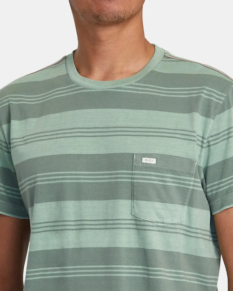 RVCA Mens Shirt PTC Stripe Knit T-Shirt