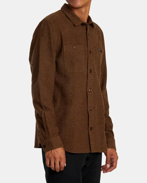 RVCA Mens Shirt Harvest Neps Flannel