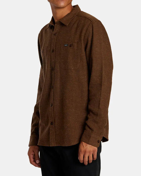 RVCA Mens Shirt Harvest Neps Flannel