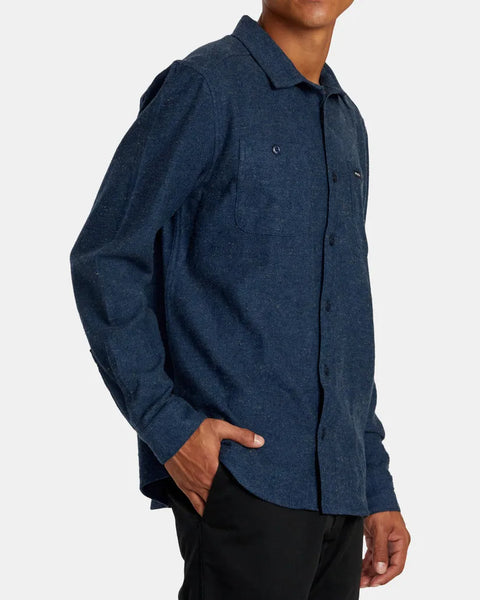 RVCA Mens Shirt Harvest Neps Flannel