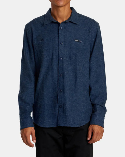 RVCA Mens Shirt Harvest Neps Flannel