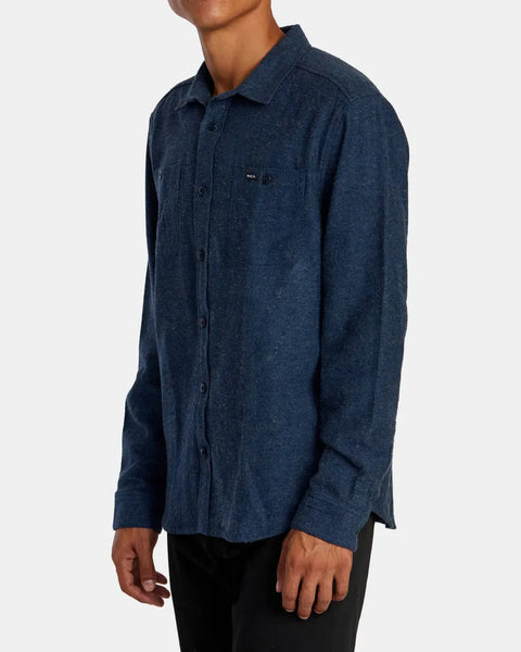 RVCA Mens Shirt Harvest Neps Flannel