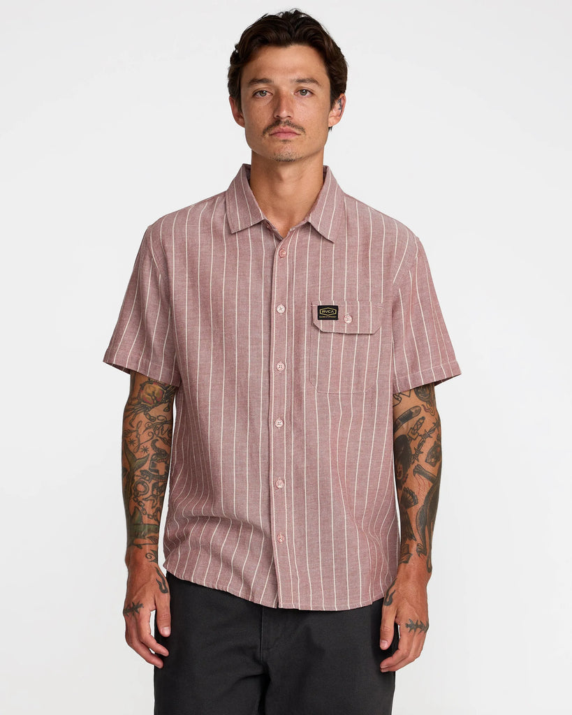 RVCA Mens Woven Dayshift Stripe