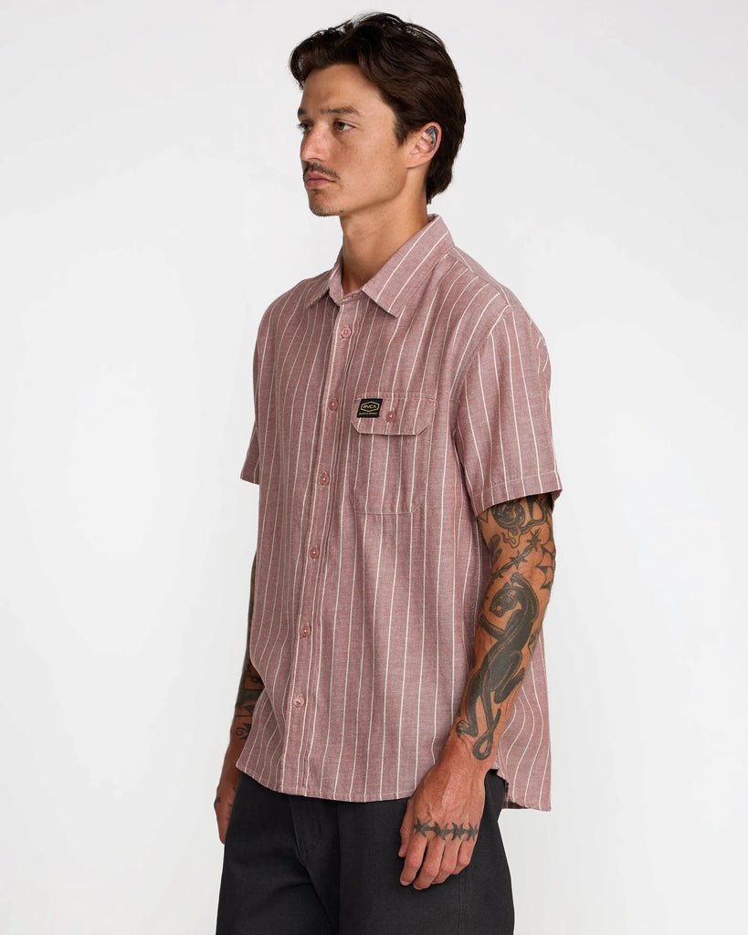 RVCA Mens Woven Dayshift Stripe