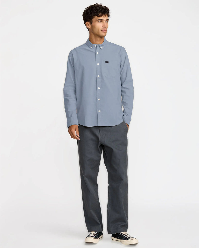 RVCA Mens Shirt That'll Do Long Sleeve