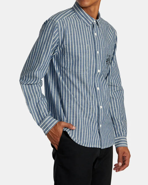 RVCA Mens Shirt Invisible Man