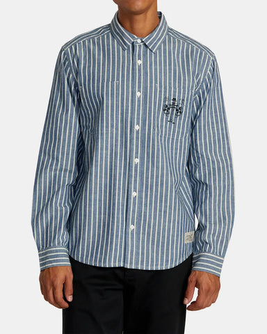 RVCA Mens Shirt Invisible Man
